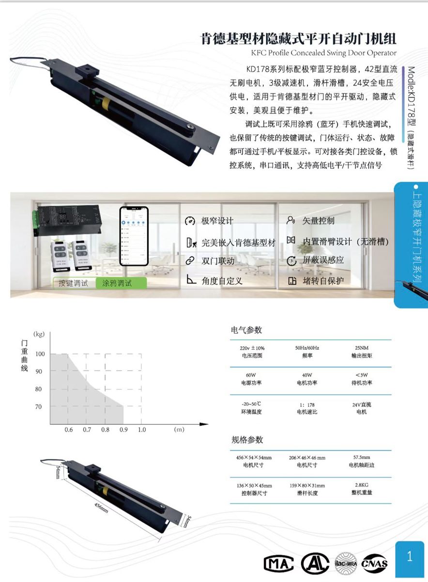 德恩科肯德基型材隐藏式平开自动门机组 效果参考图,天津自动门厂家产品图集